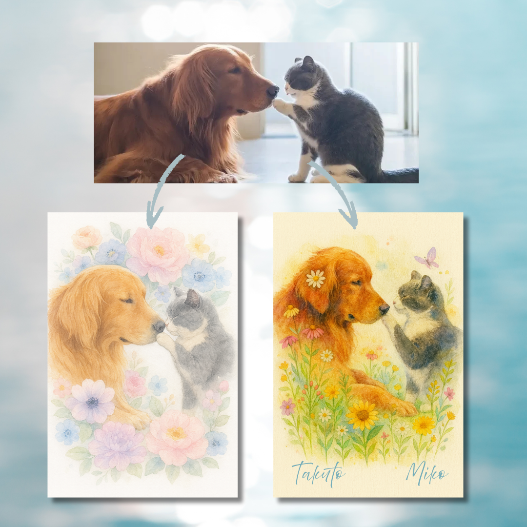 大切な一枚から作るオーダーアート